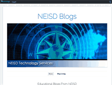 Tablet Screenshot of blogs.neisd.net